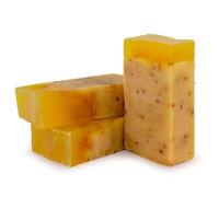 Pack 2 Jabón natural exfoliante de Limón - Regula el nivel de grasa - Evita el acné y aclara sus marcas - Exfoliante suave