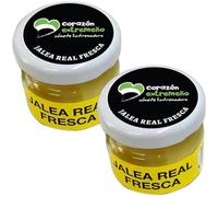 PACK 2 - Jalea Real Fresca 30 g - 100% Pura y Natural de España - Sin Lactosa - Bote de Cristal con Cuchara Dosificadora - Producto Apícola