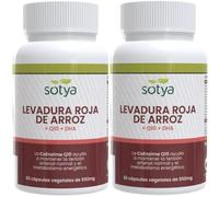 Pack 2 Levadura de Arroz Rojo + Q10 + DHA 60caps 550mg