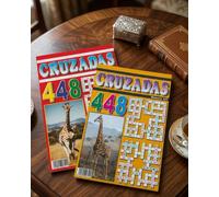 Pack 2 Libros de 450 Cruzadas para Adultos y Mayores, Pasatiempos para Ejercitar la Memoria, 322 Páginas Cada Uno, Más de 2000 Palabras, Tapa Blanda