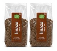 Pack 2 Linaza Marrón Eco Basics Bio 500 g, Semillas de Lino Marrón Ecológicas para Ensaladas, Yogures, Panes, Batidos y Repostería, Total 1 kg