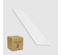 Pack 2 Panel LED 120x30 cm 40W 4800 lm Certadrive con Cable de Seguridad