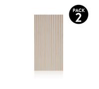 Pack 2 paneles acústicos noiseless 120 gris - roble 60 x 120 x 2,2 cm