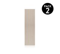 Pack 2 paneles acústicos noiseless 240 gris - roble 60 x 240 x 2,2 cm