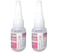 Pack 2× Pegamento Cianocrilato Gel 20 g - Adhesivo Instantáneo de Alta Resistencia, Aplicación Precisa Antigoteo, Ideal para Madera, Metal, Plástico, Caucho y Reparaciones