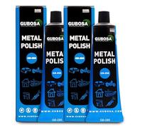 Pack 2 Pulimento Abrillantador Metal limpiador Pulidor y Limpiador de Oxido y Metales para Acero Inoxidable Aluminio Cromados Cobre Laton Automocion Facil Aplicacion Alto Rendimiento 100 ml GUBOSA