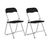 7house Pack 2 Sillas Plegables Acolchadas Eleonor 44x46x79cm 7house