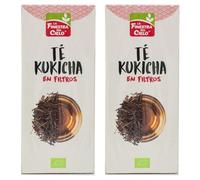 Pack 2 Té Kukicha en Filtros La Finestra Bio 25 Filtros x 42 g | 50 Bolsitas Totales | Té Verde Japonés de Ramitas | Sabor Suave y Tostado | Infusión Ecológica