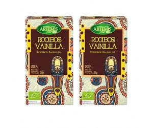 Pack 2 Té Rooibos Vainilla Artemis Bio, 20 Filtros por Caja, Infusión Ecológica sin Teína con Sabor Suave, Dulce y Aromático, Total 40 Filtros
