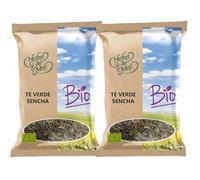 Pack 2 Té Verde Sencha Herbes del Molí Bio 70 g, infusión ecológica a granel de sabor vegetal fresco, ideal para tomar sola o con limón, 140 g totales.
