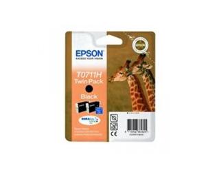 Pack 2 tintas epson t07114h10 negro gran capacidad pack de 2 unidades/ jirafa