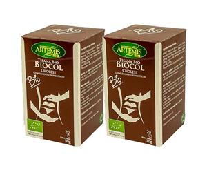 Pack 2 Tisana Biocol T Artemis Bio 20 filtros, infusión ecológica con tomillo, brezo, nona y anís verde, sabor herbal con notas anisadas, 40 filtros y 60 g totales