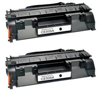 Pack 2 Toners HP CE505A Compatibles | Alta Calidad y Rendimiento Óptimo