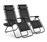 Pack 2 Tumbonas o Sillas de Exterior Plegables para jardín | Playa | Piscina o Terraza | Hamacas Reclinables Camping con Portavasos y Reposacabezas | Hasta 150kg | Silla plegable playa o Tumbona