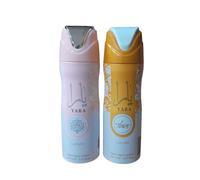 PACK 2 UNIADES - DESODORANTES PARA MUJER - YARA ROSA , YARA NARAJA 200 ML - LATTAFA SET 2 UNI