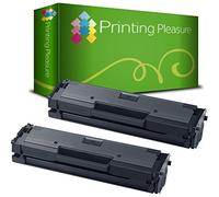 Pack 2 Unidades MLT-D111S Tóner Compatible con Samsung Xpress SL-M2020, M2020W, M2021, M2021W, M2022, M2022W, M2026, M2026W, M2070, M2070W, M2070FW, M2070F, M2071, M2071W, M2078