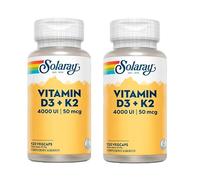 Pack 2 Unidades | Vitamin D3 + K2-120 cápsulas | Solaray