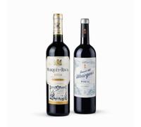Pack 2 Vinos Rioja - Marqués de Riscal Reserva + Lomas del Marqués Crianza. Vino Tinto DOCa Rioja, 2x 750ml