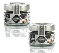 Pack 2 x Ajo Negro Bio La Abuela Carmen 60 g - Dientes pelados en bote de cristal (120 g total), sabor suave y dulce tipo balsámico, listo para usar en cocina, textura melosa
