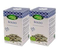 Pack 2 x Artemisbio Boldo Eco 20 filtros - Infusión ecológica en bolsitas, sabor herbal intenso y amargo, ideal para después de las comidas, fácil preparación, 40 filtros