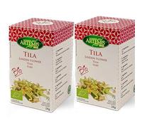 Pack 2 x Artemisbio Tila Eco 20 filtros (40 bolsitas) | Infusión ecológica de flor de tila sin teína | Tisana suave para relajarse, después de las comidas y antes de dormir