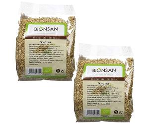 Pack 2 x Avena en Grano Bionsan Bio 500 g (1 kg total) - Avena ecológica en grano para cocción, ideal para porridge y ensaladas, para moler y hacer harina, formato ahorro