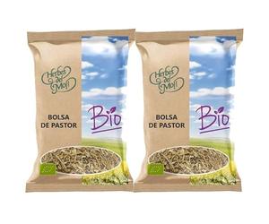 Pack 2 x Bolsa de Pastor Planta Herbes del Molí Bio 45 g (90 g total) - Planta ecológica a granel para infusión, sabor herbal suave, ideal para tisanas y mezclas, formato práctico