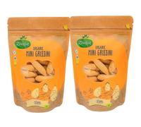 Pack 2 x Colines Mini Grissini de Sésamo Sin Gluten Zealia Bio 75 g (150 g total) - Palitos crujientes ecológicos, con sésamo, ideales para aperitivo, dips y ensaladas