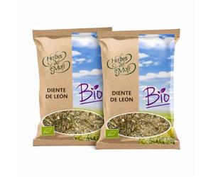 Pack 2 x Diente de León Planta Bio Herbes del Molí 30 g (60 g) | Infusión ecológica de diente de león en planta troceada | Tisana herbal suave sin cafeína