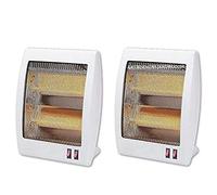 Pack 2 x Estufa Cuarzo 2 Tubos 400/800W Calefactor Calentador Radiador Halógeno Calor