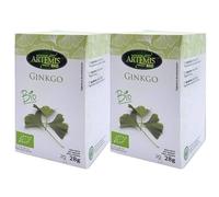 Pack 2 x Ginkgo Biloba Artemis Bio 20 filtros (40 infusiones) | Infusión ecológica en bolsitas | Sin teína, sabor herbal suave, formato práctico para el día a día