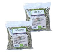 Pack 2 x Guisantes Bionsan Bio 500 g (1 kg total) - Guisantes ecológicos secos, ideales para guisos y cremas, fuente de proteína vegetal, cocción tradicional, formato ahorro de despensa