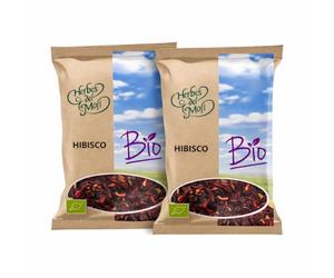 Pack 2 x Hibisco en Flores Bio Herbes del Molí 30 g (60 g) | Infusión ecológica de flor de hibisco | Sabor afrutado sin cafeína para tomar caliente o fría