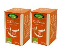 Pack 2 x Infusión Cúrcuma Plus Artemis Bio 20 filtros 30 g (40 filtros) - Tisana ecológica con cúrcuma y especias, sabor cálido y aromático, ideal sola o con limón, fácil preparación