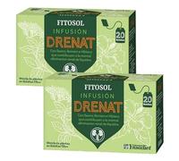 Pack 2 x Infusión Drenat Fitosol Ynsadiet 20 bolsitas (40 bolsitas) - Tisana de hierbas en filtros, sabor herbal suave, ideal para el día a día, preparación rápida