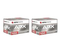 Pack 2 x Películas AGFAPHOTO APX100 Profesional 135-36 B&W | Blanco y negro, 35 mm, lote de 2, 100 iso, grano fino, buena nitidez