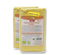 Pack 2 x Polenta Instantánea Bio 500 g (1 kg total) - Sémola de maíz ecológica precocida, lista en minutos, textura cremosa, ideal como guarnición, para bases y recetas sin gluten
