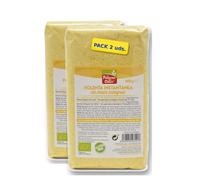 Pack 2 x Polenta Instantánea Integral Bio 500 g (1 kg total) - Sémola de maíz integral ecológica precocida, lista en minutos, textura cremosa, ideal como guarnición y recetas sin gluten