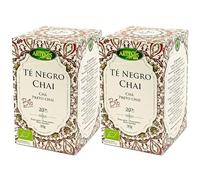 Pack 2 x Té Chai Negro Premium Artemis Bio 20 filtros 30 g (40 filtros) - Té negro con especias tipo chai, sabor intenso y especiado, ideal solo o con leche, fácil de preparar