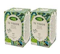Pack 2 x Té Verde Artemis Bio 20 filtros (40 filtros) - Té verde ecológico en bolsitas, sabor suave y vegetal, ideal para el día a día, fácil preparación, formato práctico