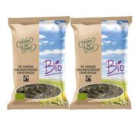 Pack 2 x Té Verde Gunpowder Herbes del Molí Bio 70 g (140 g total) - Té verde ecológico en hoja enrollada, sabor intenso y vegetal, ideal para infusión diaria, a granel