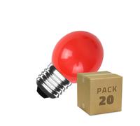 Pack 20 Bombillas LED E27 Casquillo Gordo 3W 300 lm G45 Monocolor