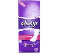 Always Long Plus - Salvaslips con perlas activas para eliminar el olor (4 x 22 unidades)