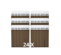 Pack 24 Cartuchos Cera Roll-On Chocolate 100ml - Cera Depilatoria Profesional de Baja Fusión - Compatible con Calentador Roll-On - Depilación Suave y Eficaz - Todo Tipo de Piel