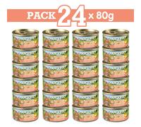 PACK 24 LATAS Pollo en salsa con Salmón 80gr.