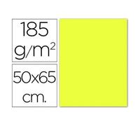 PACK 25 CARTULINAS IRIS 50X65 185G. AMARILLO LIMON