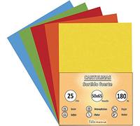 Pack 25 Cartulinas Tamaño 50x65 180g Surtido Fuerte