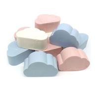 Pack 25 jabones aromáticos con forma de nube - Aroma: Surtidos - Jabón de glicerina para regalar a invitados - Regalo original para eventos: Bautizo, boda, comunión