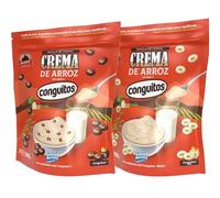 Pack 2kg:crema de arroz sabor conguitos dark+conguitos white