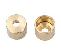 Edm Soporte para barra armario extensible, hierro acabado latón, Ø12 mm, pack 2 uds